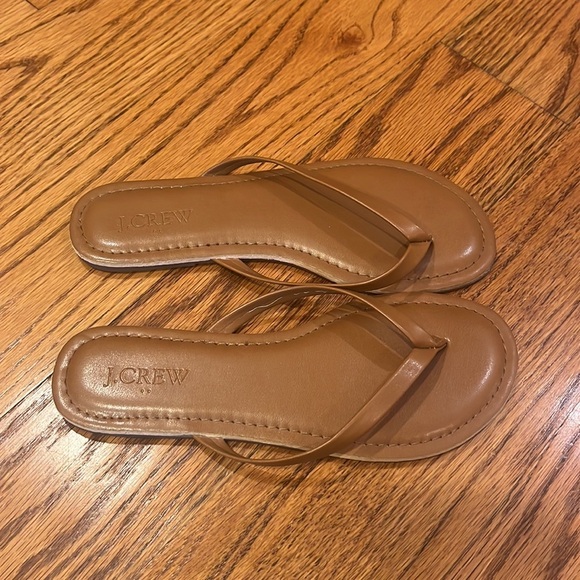 J Crew Woman’s Brown Flip Flops Size 5 - Picture 3 of 6